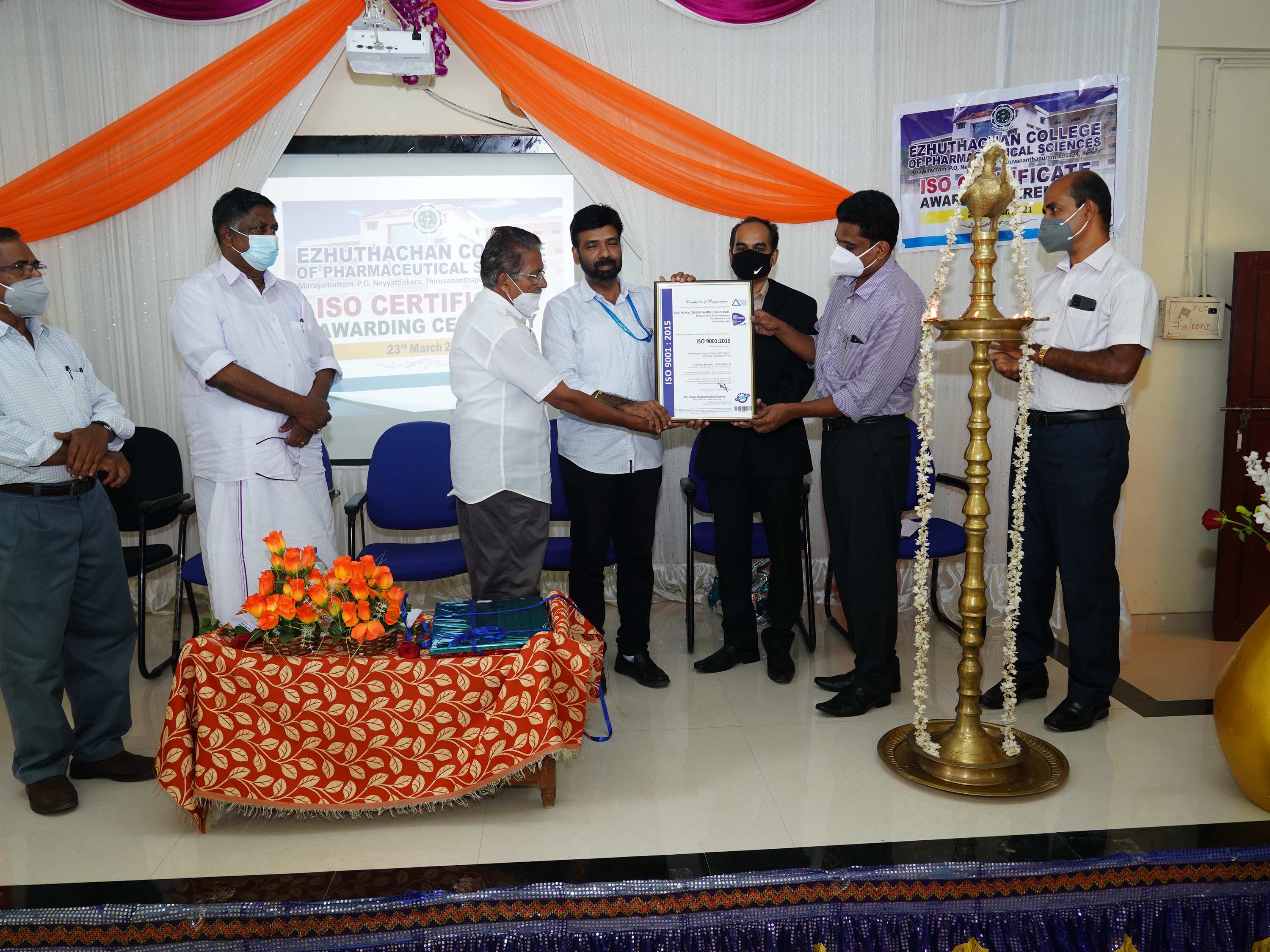 ISO Certificate award ceremony